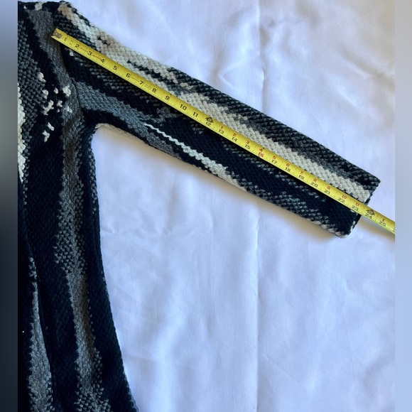 Grace Elements Women's Black Gray Knit Coatigan Cardigan Jacket Size S NWT - Picture 5 of 7